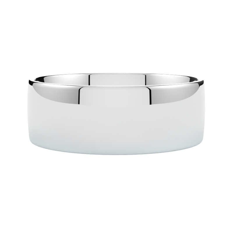 tradycyjne szerokie obrączki ślubne złoto białe 585